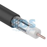 Кабель коаксиальный RG-6U, 75Ом, CCS/Al/Al, 48%, 100м, OUTDOOR, черный PROconnect pe669225 фото