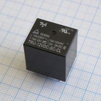 TRU-12VDC-SC-CL-R Катушка: 12 В 0,36 Вт 400 Ом Контакты: 1 переключающий 10 А 250 В перем. Материал: AgSnIn Габариты 20,3х16,8х20,2 мм Tai Shing pe150825 фото