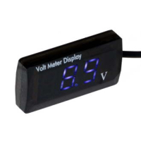 DMS-505 Цифровой LED вольтметр DC 5-150В, QH-5729, синий, в комплекте держатель RUICHI pe438569 фото