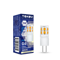Лампа светодиодная 3Вт Capsule 3000К G4 220-240В TKE-G4-3-3K TOKOV ELECTRIC pe575785 фото