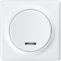 Выключатель 1-кл. СП Florence 10А IP20 с подсветкой механизм бел. (1E31701300) 2172778 OneKeyElectro pe586793 фото