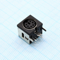 DS1093-03-BN60 Разъем Mini DIN розетка 6 контактов угловая экранированная на плату, без фланца CONNFLY pe391209 фото