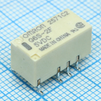 G6S-2F-TR-5DC Сигнальное реле две группы на переключение 2А катушка 5В (9.4x7.5x15)мм OMRON pe480810 фото