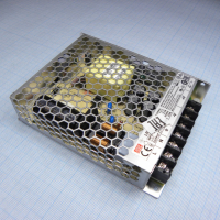LRS-100-12 AC-DC, 102Вт, вход 85…264В AC, 47…63Гц / 120…370 В DC, выход 12В/8.5A, рег. вых 10.2…13.8В, изоляция 4000В AC, КПД 88%, в кожухе 129х97х30мм, -30…+70°С Mean Well pe302890 фото