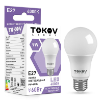 Лампа светодиодная 9Вт G45 4000К Е27 176-264В (TKL) TKL-G45-E27-9-4K TOKOV ELECTRIC pe576043 фото