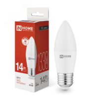 Лампа светодиодная LED-СВЕЧА-VC 14Вт E27 4000К 1330лм 4690612047744 IN HOME pe654379 фото