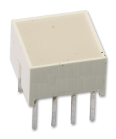 HLMP-2755 Индикатор шкальный 1хLEDх8,89х8,89мм/желтый/585нм/13-38мкд/белый матовый Broadcom pe201516 фото