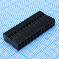 I-DS1071-SCB02X13 Корпус разъема, розетка на кабель, шаг 2,54мм, двухрядный 2х13 контактов, требуются контакты T-DS1071-SC600 CONNFLY pe367917 фото