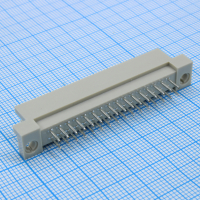 DS1118-32M0V23 Разъем (вилка)  DIN 41612 тип B 32pin (2х16), шаг 2.54мм двухрядный прямой (ряд АВ) CONNFLY pe391213 фото