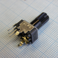 RK09K113004U Singl-unit, Vertical, Flat shift 15mm, With detent, 10K, 1B ALPS pe16686 фото
