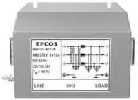 B84143A0025R105 Power Line Filter EMC 50Hz/60Hz 25A 520VAC Terminal Block Flange Mount TDK-EPCOS pe147759 фото