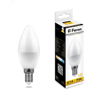 Лампа светодиодная LED 7вт E14 теплый матовая свеча 25475 Feron pe802097 фото