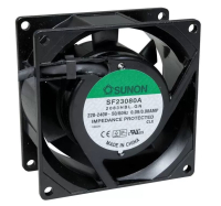 SF23080A-2083HBL.GN Вентилятор 220В AC, 2400об/мин, 80x80x38, 30,5м3/час, 32дБ, подшипник качения, тип вывода - провод SUNON pe356402 фото