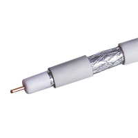 Кабель коаксиальный RG-6 CCS 1.02 (21проц.)/FPE/Al-Pet-Al Foil Unbonded/Al 64х0.12/PVC RW бел. (уп.100м) Net.On 109L Net.on pe658739 фото
