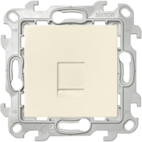 Розетка компьютерная СП 24 RJ45 кат.5E UTP IP20 механизм сл. кость 2410598-031 Simon pe555315 фото
