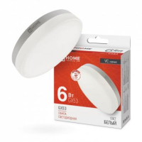 Лампа светодиодная LED-GX53-VC 6Вт таблетка 4000К нейтр. бел. GX53 570лм 230В 4690612030791 IN HOME pe575284 фото