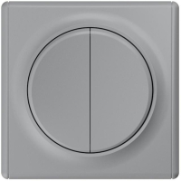 Выключатель 2-кл. СП Florence 10А IP20 механизм сер. (1E31501302) 2172845 OneKeyElectro pe586804 фото