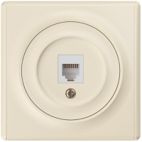 Розетка компьютерная 1-м СП Florence RJ45 кат.5E механизм беж. (1E20701301) 2172793 OneKeyElectro pe587061 фото