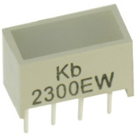 KB-2300EW Индикатор шкальный 1хLEDх8,89х3,81мм/красный/625нм/8-40мкд/белый матовый Kingbright pe5430 фото