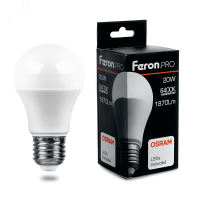 Лампа светодиодная LED 20вт Е27 дневной Feron.PRO 38043 Feron pe801846 фото