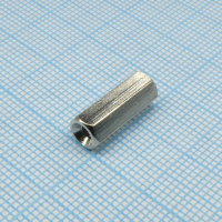 H-L1500-0600-5-03-2N Стойка латунная никелированная шестигранная М3 отверстие-отверстие, L= 15мм CONNFLY pe357942 фото
