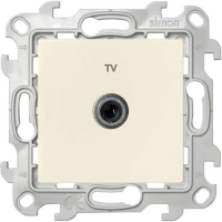 Розетка телевизионная одиночная TV СП 24 IP20 механизм сл. кость 2450477-031 Simon pe555318 фото
