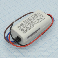 APC-8-350 AC-DC, 8.1Вт, токовый выход, вход 90…264В AC, выход 350мА/11…23В, изоляция 3750В AC, в кожухе 60х30х23.5мм, -30…+70°С Mean Well pe302134 фото