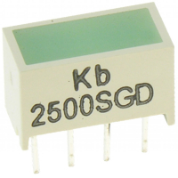KB-2500SGD Индикатор шкальный 1хLEDх8,89х3,81мм/зеленый/568нм/12-40мкд Kingbright pe5431 фото