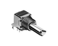 RK09L122002M Potentiometer RK09L Series, Dual-unit, Hirisontal, Flat shift 15mm, With detent, 50K, 1B, For tone ALPS pe14903 фото