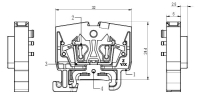 Заземляющая клемма (MINI) WS2.5-DIN15-PE-01P-1C-00Z(H) Degson pe552759 фото