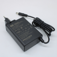 NGE90E12-P1J AC-DC, 75Вт, сетевой адаптер, выход 12В/6.25А, вход 80...264В AC, 47...63 Гц, изоляция 4000B DC, 2xMOPP, 62x30*x85.5мм, -30...+70C, евровилка, выходной разъем 11мм, диам. 5.5х2.1мм Mean W pe789304 фото