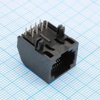 DS1134-04-S80BP Разъем RJ-45 (гнездо) угловой на плату CONNFLY pe549688 фото