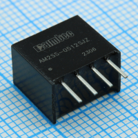 AM2SS-0512SJZ DC/DC, 2Вт, вход 4.5…5.5В, выход 12В/0.017…0.167А, изоляция 1500В DC, КПД 81%, максимальная емкостная нагрузка не более 560мкФ, SIP4, 11.6x7.55x10.16мм, -40…85°C, пластик AIMTEC pe528185 фото