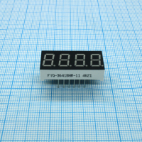 FYQ-3641BHR-11 4-х разрядный индикатор 9,2мм/красный/660нм/50-80мкд/ОА FORYARD pe515130 фото