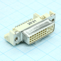 743201004 Разъем DVI-I цифровой/аналоговый 90° Molex pe445755 фото
