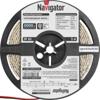 Лента светодиодная 71 769 NLS-5050CW60-14.4-IP65-12V R5 14.4Вт/м (уп.5м) 71769 Navigator pe665148 фото