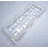 CS14130_HB-IP-2X6-W Групповая линза 2x6 под 12 светодиодов LG Innotek серии  LEMWA33X, индустриальная диаграмма направленности 60°, в комплекте силиконовая прокладка, эфф=94%, 173x71,4x11,4mm LEDIL pe157244 фото