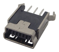 651005136421 Соединитель мини-USB 5 контактов вертикальный монтаж в отверстие Wurth pe435772 фото