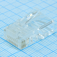TPR-8P8C-S3 Вилка RJ-45 для круглого кабеля, 3 зубца, тип Х BrownBear pe389180 фото