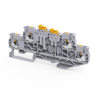 Клемма 2х-ярусная push-in 2,5 кв.мм разъед. OptiClip CPDLK-2,5-2L-MT-N-I-S-серый 331874 КЭАЗ pe804669 фото