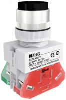 Кнопка ABLFP 22мм черная 220В ВK-22 25018DEK DEKraft pe1070141 фото