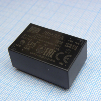IRM-03-5 AC-DC,3Вт, вход 85…305В AC 47...440 Гц, 120...370B DC, выход 5В/600мА, изоляция 3000В AC, в корпусе на плату 37х24х15мм, -30...+85°C, монтаж в отверстия Mean Well pe362558 фото