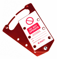 gws265390 Множители замковые алюминиевые с этикетками «DO NOT OPERATE», 184х76х5 мм, цвет – красный, 5 шт/упак BRADY pe969022 фото