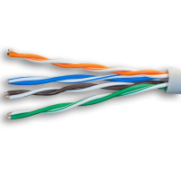 Кабель витая пара U/UTP кат.5E 4х2х24AWG solid Cu PVC In. Median 305м (м) 01-0334-9 SUPRLAN pe653374 фото