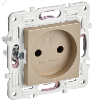 SKANDY Розетка без заземления без защитных шторок 10А SK-R02Sa песочный IEK SK-R10-10-K98 IEK pe796738 фото