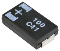 16TDC100MYF Конденсатор танталовый полимерный 100мкФ 16В D2 корпус ±20%( 7.3 X 4.3 X 1.9мм) для поверхностного монтажа 7343  0.05Ом 105°C лента на катушке PAN IND pe417858 фото