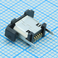 USB3140-30-0230-1-C Разъем микро USB тип B 2 контакта питания /3 сигнальных контакта SMD 5 терминалов 2 порта лента на катушке GCT pe551490 фото