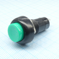 PB-10BGN1-G Кнопка без фиксации 250В 1А зеленый (аналог SPA-101B4 PSW6D) Switronic pe417091 фото