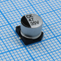 JCK1V470M063058 Конденсатор алюминиевый электролитический для поверхностного монтажа 47мкФ ±20% 35В (6.3х5.8)мм 50мА 1000час 105°C лента на катушке JB Capacitors pe679491 фото