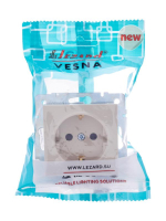 Розетка 1-м СП Vesna с заземл. защ. шторки ПБТ механизм крем. 742-0388-124B Lezard pe556099 фото